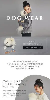 DOG WEARのLPデザイン（レディースファッション／グレー系／シンプル系）PC版