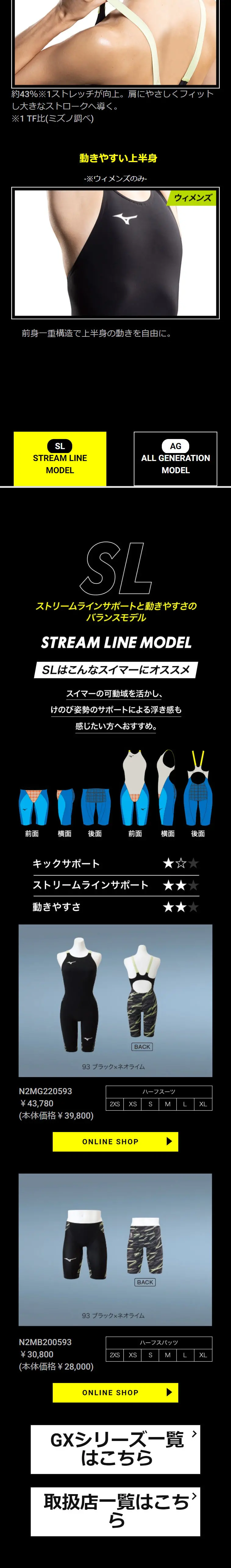 GX SONICのLPデザイン（スポーツ用品／ブラック系／スタイリッシュ系）スマホ版