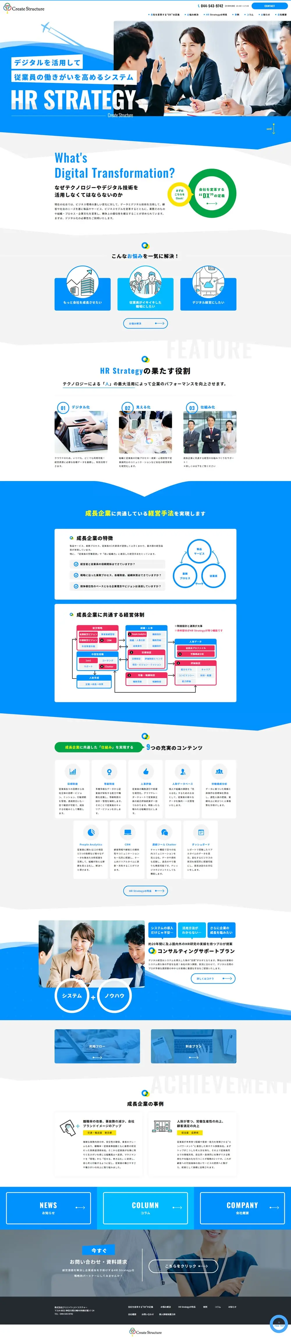 HR STRATEGY LP design (Design, Apps, Systems / Shades of blue / Refreshing type) PC version