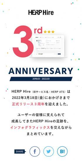 Recruitment Management Platform HERP LP design (Businesses, companies, stores / White-based / Simple) Mobile version