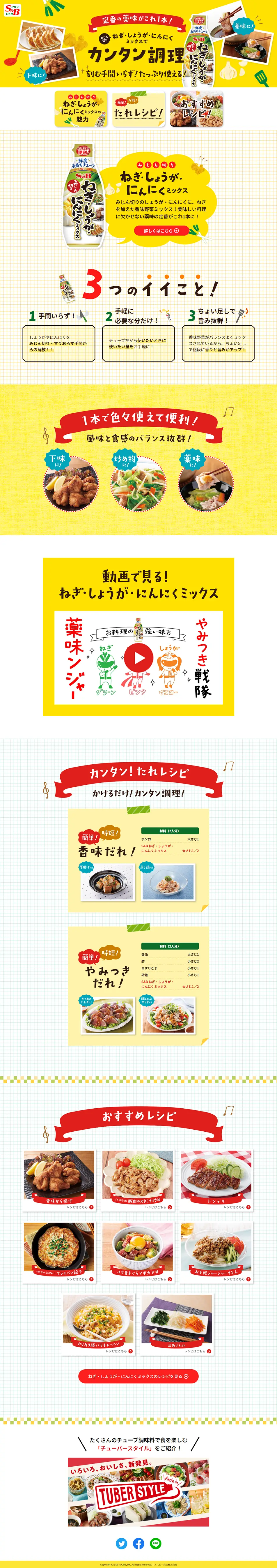 Minced Green Onion, Ginger, and Garlic Mix LP design (Seasonings, Sweeteners, Broth, Soup / yellow / Lively type) PC version