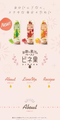 Vineka LP design (Seasonings, Sweeteners, Broth, Soup / Orange tones / Cute style) Mobile version