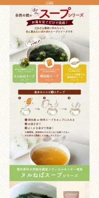 スープのLPデザイン（調味料・甘味料・ダシ・スープ／ベージュ系／ナチュラル系）PC版