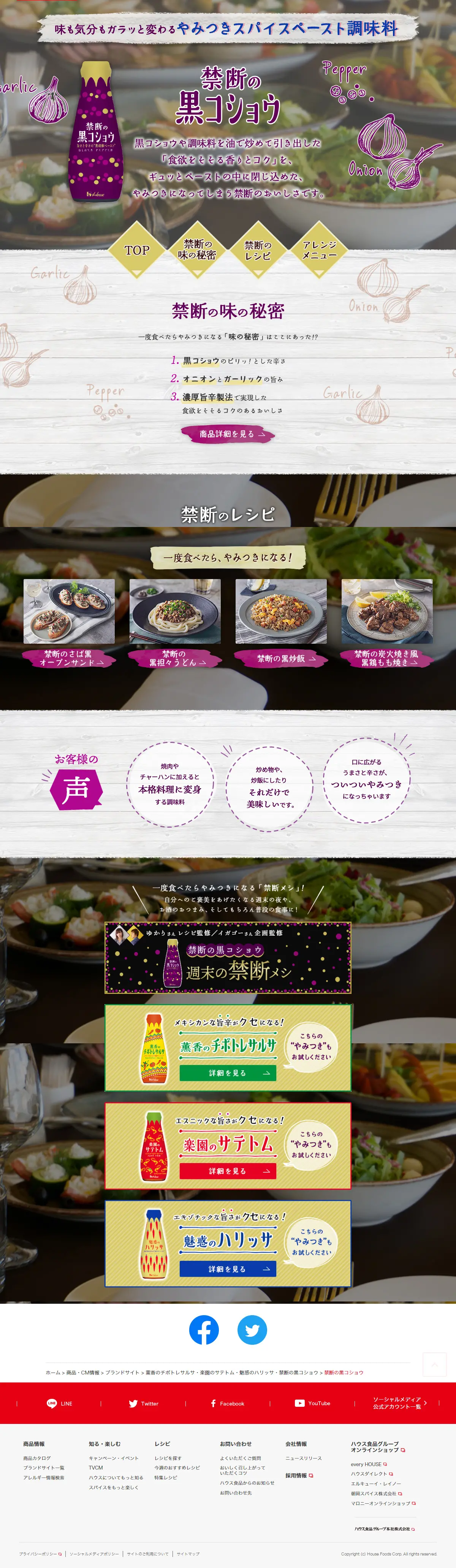 禁断の黒コショウのLPデザイン（調味料・甘味料・ダシ・スープ／グレー系／ナチュラル系）PC版