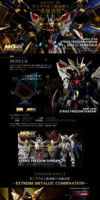 MGEX 1/100 ストライクフリーダムガンダムのLPデザイン（玩具・ホビー・フィギュア／ブラック系／高級・セレブ系）PC版