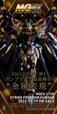 MGEX 1/100 ストライクフリーダムガンダムのLPデザイン（玩具・ホビー・フィギュア／ブラック系／高級・セレブ系）スマホ版