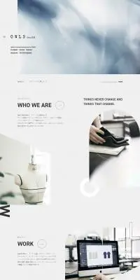 OWLS CREATIONのLPデザイン（企業・会社・お店／グレー系／シンプル系）PC版