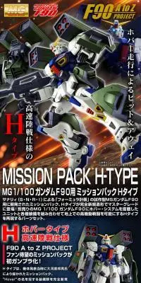 MG 1/100 ガンダムF90用 ミッションパック HタイプのLPデザイン（玩具・ホビー・フィギュア／ブルー系／かっこいい系）PC版
