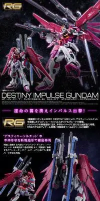 RG 1/144 デスティニーインパルスのLPデザイン（玩具・ホビー・フィギュア／ブラック系／かっこいい系）PC版