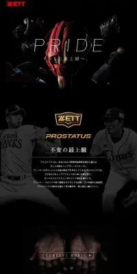 PROSTATUSのLPデザイン（スポーツ用品／ブラック系／かっこいい系）PC版
