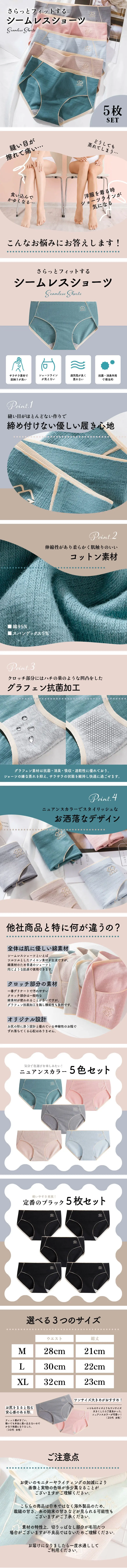 シームレスショーツのLPデザイン（下着・ナイトウェア／ベージュ系／スタイリッシュ系）PC版