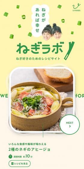 Negi Lab LP design (Events, Campaigns, Experiences / yellow / Cute style) Mobile version