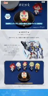 食べマス 機動戦士ガンダム 水星の魔女のLPデザイン（和菓子／ブルー系／かわいい系）PC版