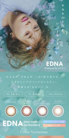 EDNA LP design (Cosmetics, makeup, and contact lenses / Multi-color type / Natural style) Mobile version