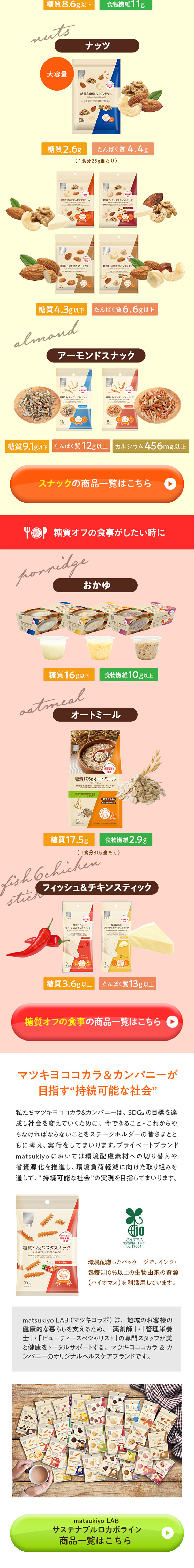 サステナブルロカボラインのLPデザイン（健康食品・健康ドリンク・サプリメント／ベージュ系／健康・癒し系）スマホ版