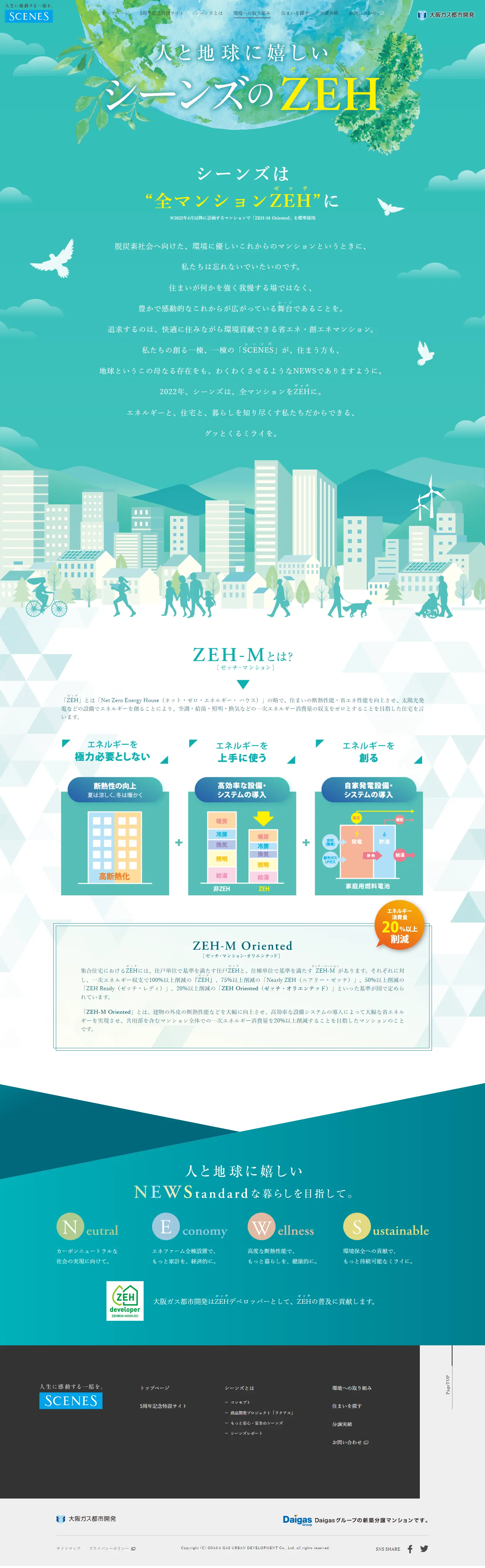SCENES' ZEH LP design (architecture / Green tones / Trust and Safety) PC version