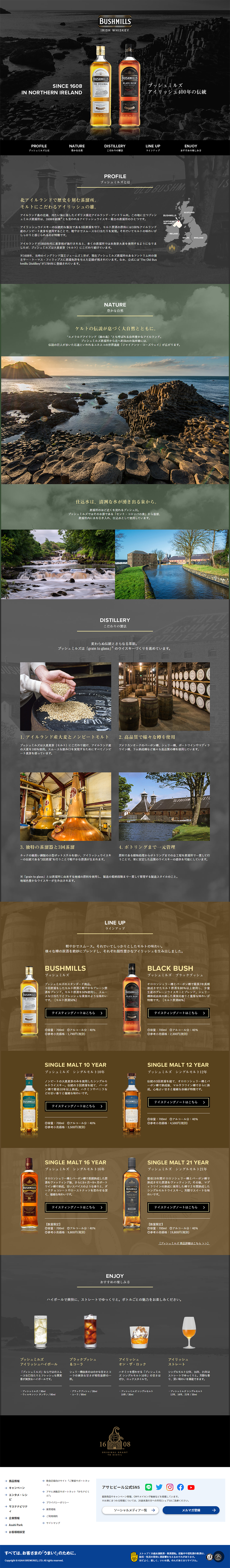 Irish Whiskey Bushmills LP design (win_champagne / Black-colored / Simple)