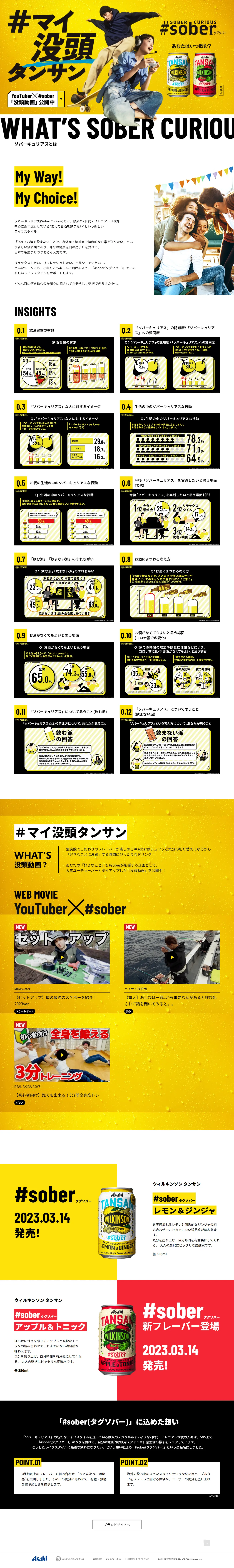 Tagsober LP design (Water and Soft Drinks / yellow / Cool style) PC version