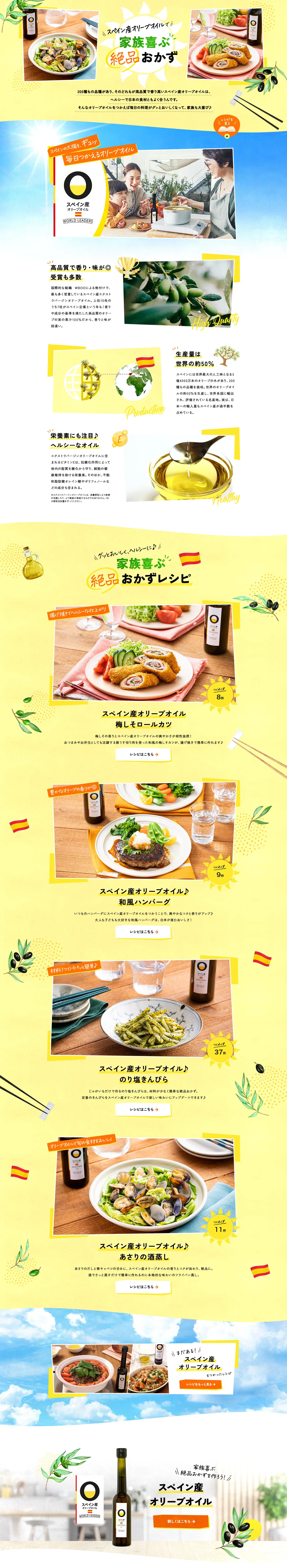 Exquisite dishes that delight the family LP design (Prepared foods, dishes, and cuisine / yellow / Refreshing type) PC version
