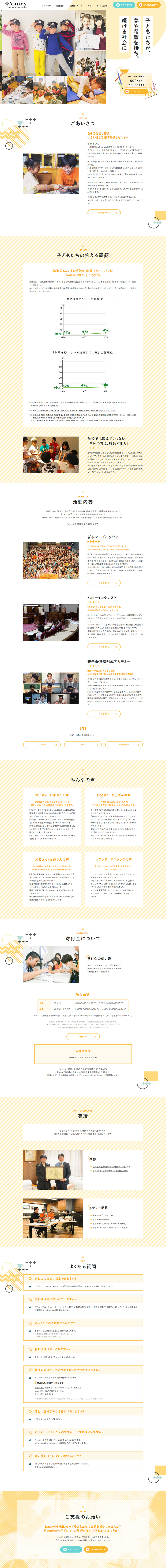 Nancy LP design (Businesses, companies, stores / Orange tones / Cute style)