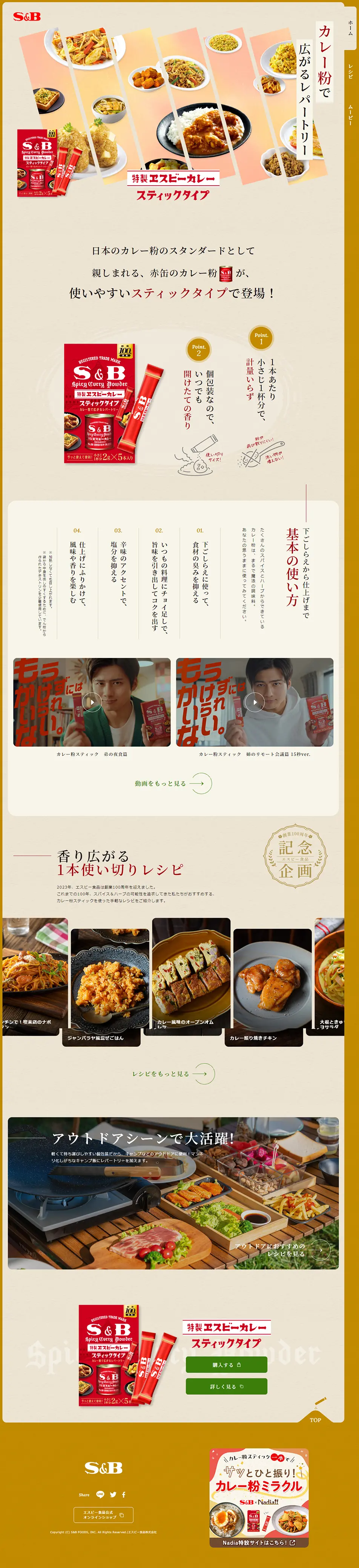 Special Blend SB Curry Stick Type LP design (Seasonings, Sweeteners, Broth, Soup / Beige tones / Japanese style) PC version