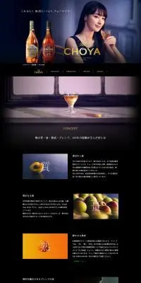 The CHOYAのLPデザイン（その他のお酒／ブラック系／高級・セレブ系）PC版