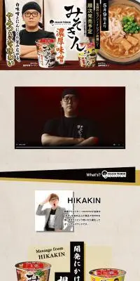 みそきんのLPデザイン（レトルト・インスタント／ベージュ系／和風系）PC版