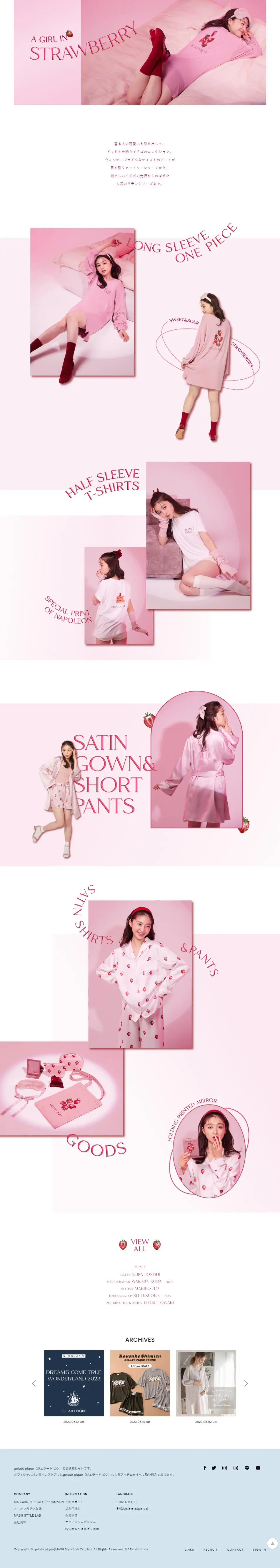 AGIRLINSTRAWBERRY LP design (Underwear and Nightwear / Pink shades / Cute style) PC version
