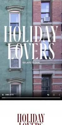 HOLIDAY LOVERS GELATO PIQUEのLPデザイン（下着・ナイトウェア／レッド系／スタイリッシュ系）スマホ版