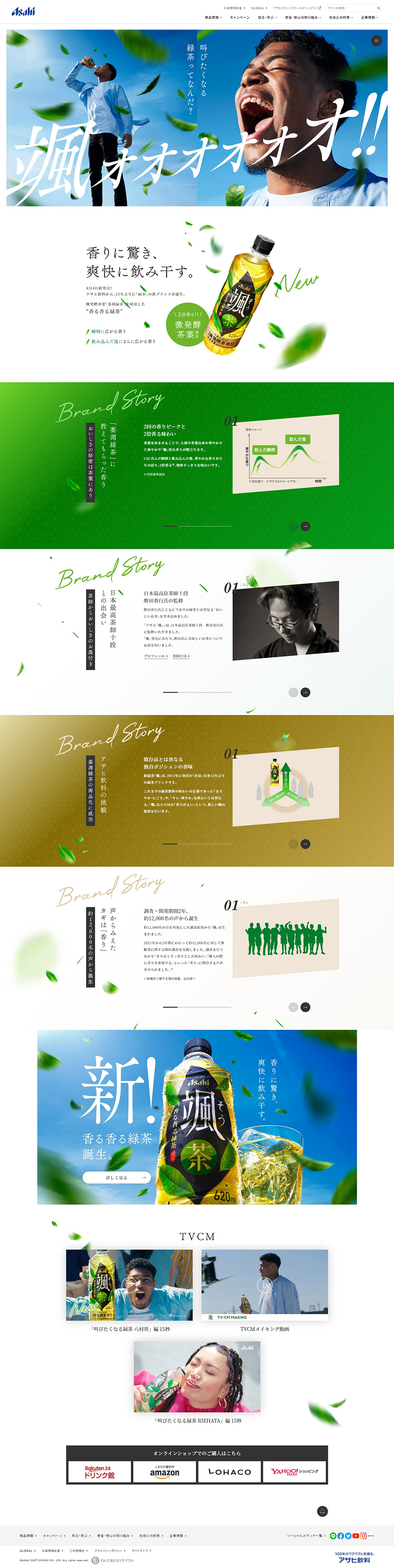 Soh LP design (Green Tea, Black Tea, and Coffee / Green tones / Japanese style)