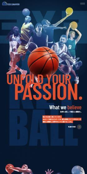 THEREAGUES LP design (General Sports and Spectating / Orange tones / Cool style) Mobile version