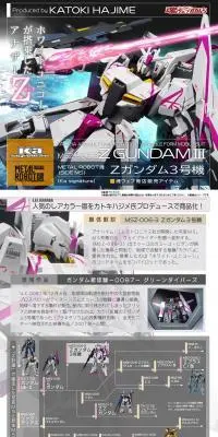 METAL ROBOT魂 （Ka signature） ＜SIDE MS＞ Zガンダム 3号機のLPデザイン（玩具・ホビー・フィギュア／ホワイト系／かっこいい系）PC版