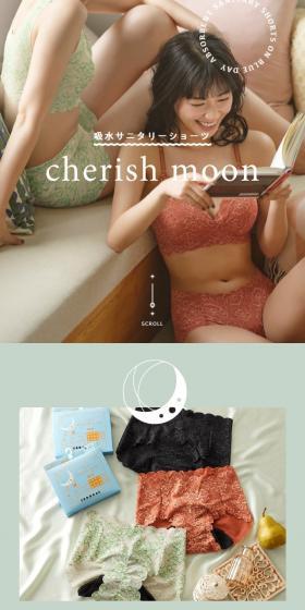 cherish moonのLPデザイン（下着・ナイトウェア／ホワイト系／シンプル系）スマホ版