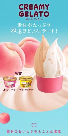 Creamy Gelato LP design (Western confectionery / Multi-color type / Cute style) Mobile version