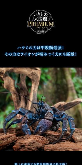 いきもの大図鑑プレミアム　ヤシガニのLPデザイン（玩具・ホビー・フィギュア／ブラック系／高級・セレブ系）スマホ版