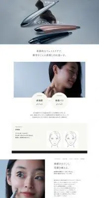 STELLA BEAUTE Beauty Face StickのLPデザイン（美容・健康機器／グレー系／キレイ系）PC版