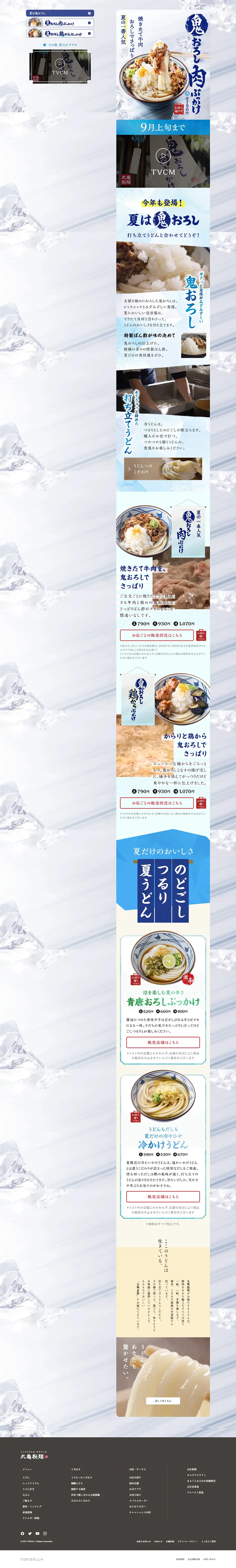 Oni-oroshi Niku Bukkake LP design (Noodles, Bread, and Flour-based Foods / Shades of blue / Japanese style) PC version