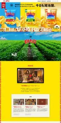 ポテトチップスのLPデザイン（スナック・ガム・あめ・グミ／カラフル系／にぎやか系）PC版