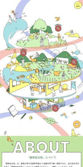 麻布出る杭のLPデザイン（学校・塾・通信講座／グリーン系／かわいい系）スマホ版
