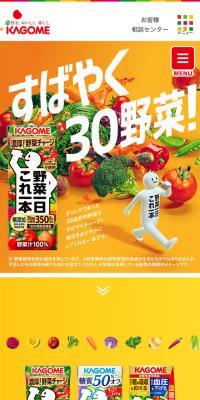 One Bottle for Your Daily Vegetables LP design (Water and Soft Drinks / Orange tones / Health and Wellness) Mobile version