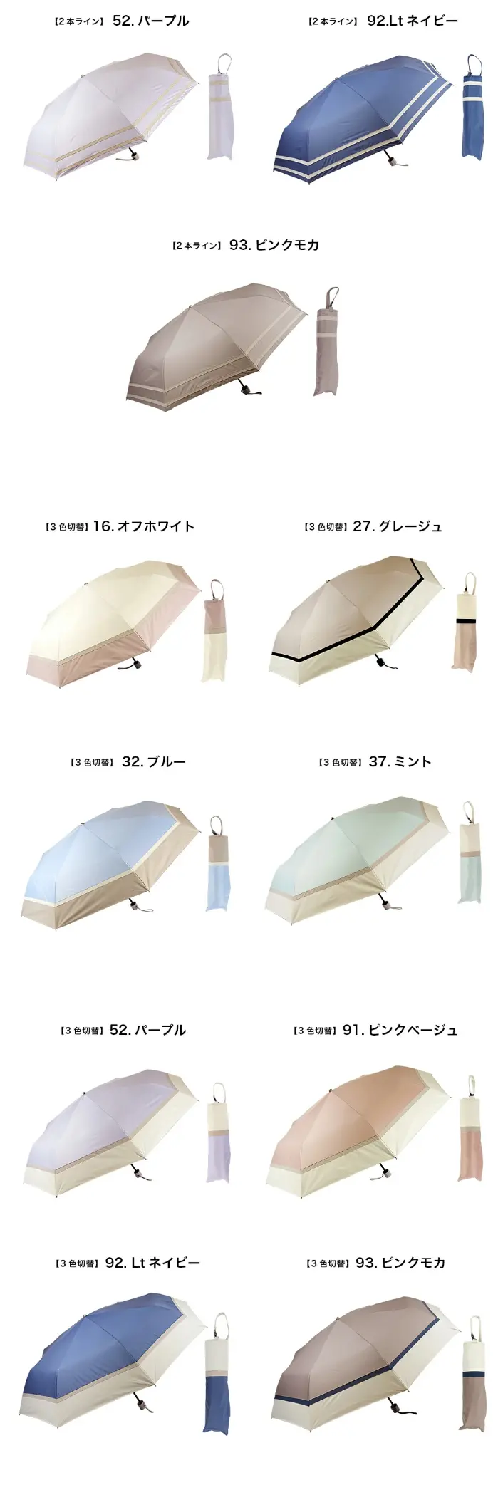 makez. Class 1 Blackout Black Coated Wind-Resistant Folding Umbrella LP design (Parasols, umbrellas, and raincoats / White-based / Stylish type) PC version