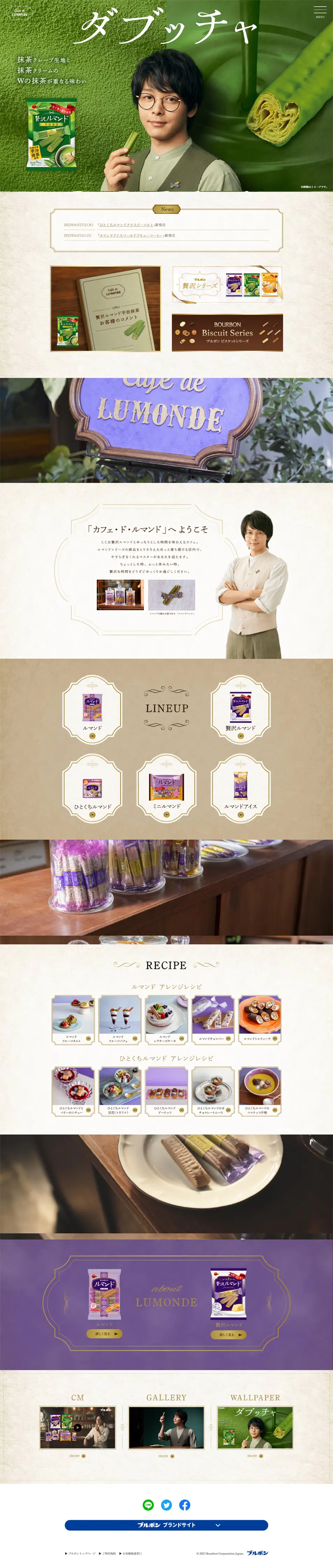 Rumando LP design (Snack foods, gum, and candy / Green tones / Simple) PC version