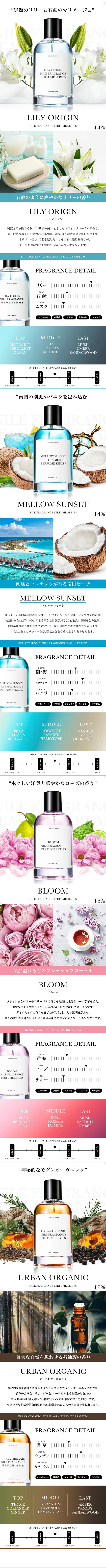 Nile Eau de Toilette LP design (Perfumes & Fragrances / White-based / Refined style) Mobile version