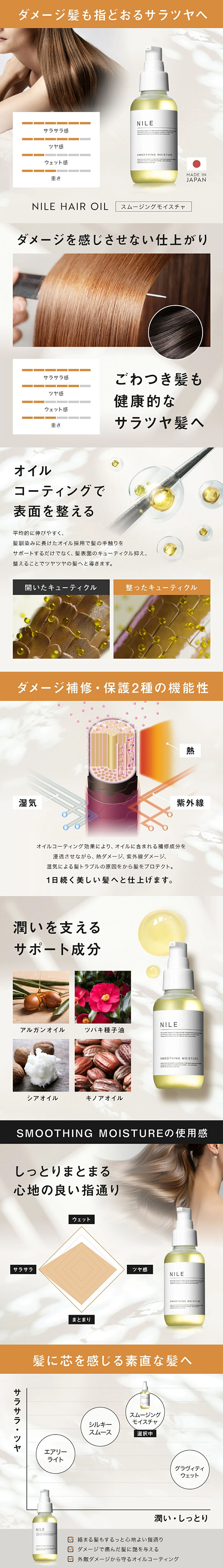 NILE Smoothing Moisture LP design (Skincare, Bodycare, Haircare / Shades of grey / Simple) Mobile version