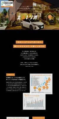エネトリオ+のLPデザイン（自転車車体・自転車用品／ブラウン系／シンプル系）PC版