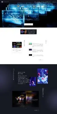 アートアクアリウムのLPデザイン（イベント・キャンペーン・体験／ブラック系／アート・芸術系）PC版
