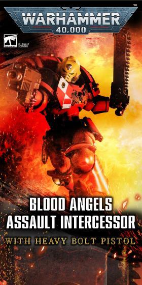 WARHAMMER 40,000 BLOOD ANGELS ASSAULT INTERCESSORのLPデザイン（玩具・ホビー・フィギュア／ブラック系／かっこいい系）スマホ版