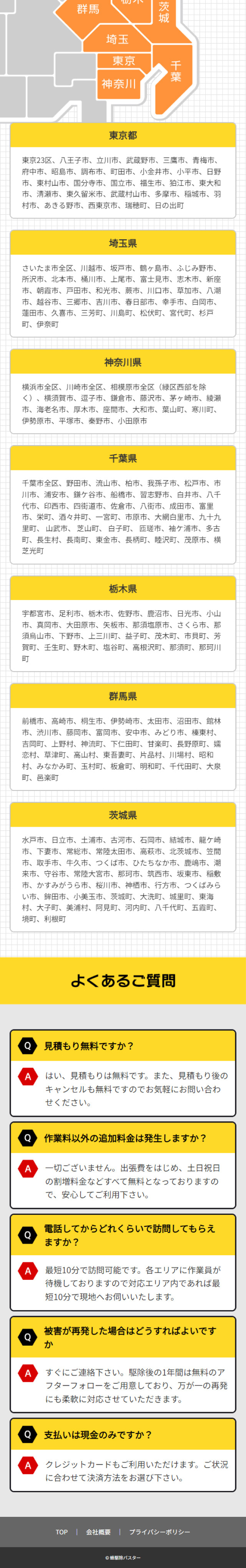 Hachi Kujo Buster LP design (Businesses, companies, stores / yellow / Lively type)