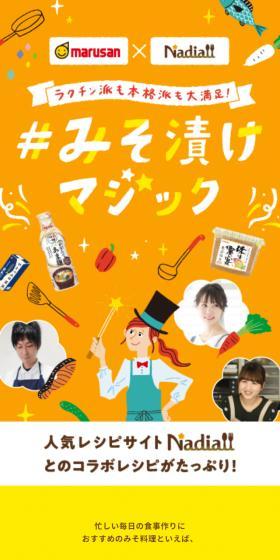 Miso Pickling Magic LP design (Seasonings, Sweeteners, Broth, Soup / yellow / Lively type) Mobile version