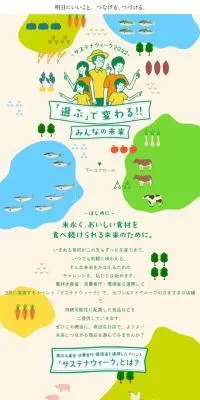「選ぶ」で変わる!!みんなの未来のLPデザイン（企業・会社・お店／グリーン系／かわいい系）スマホ版